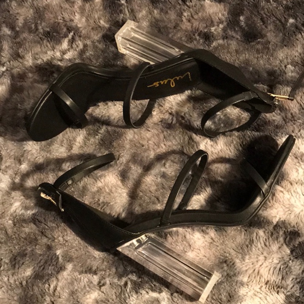 Black and Clear HEELS💕